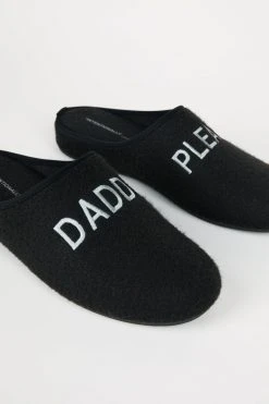 Intentionally Blank ACCESSORIES MEN'S DADDY PLEASE SLIPPER BLACK