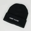 Intentionally Blank ACCESSORIES DADDY PLEASE Knit Beanie Black/White
