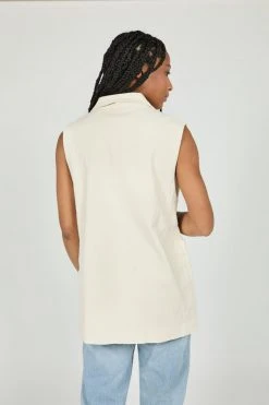 Intentionally Blank COLLUM VEST Parchment NEW ARRIVALS
