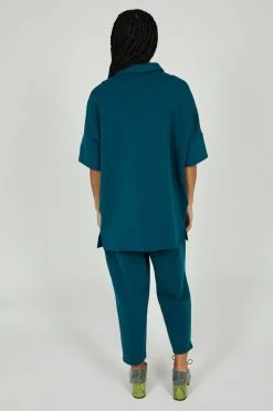 Intentionally Blank MIKEY KNIT POLO SET Teal