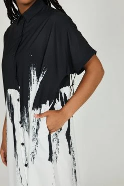 Intentionally Blank BAXIX SHIRT DRESS Black