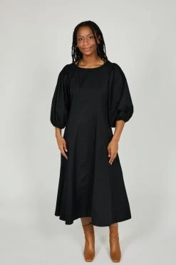 Intentionally Blank CROSSTOWN DRESS Black