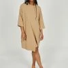 Intentionally Blank DELORA TSHIRT DRESS Latte