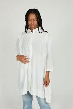 Intentionally Blank CLARA SHIRT DRESS White NEW ARRIVALS