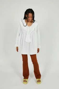 Intentionally Blank MARYSUE BLOUSE White