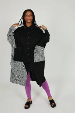 Intentionally Blank TOULOUSE SHIRT DRESS Black NEW ARRIVALS