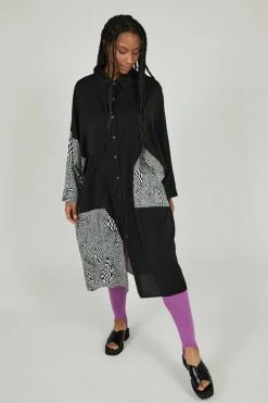 Intentionally Blank TOULOUSE SHIRT DRESS Black NEW ARRIVALS