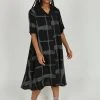 Intentionally Blank FORTE SHIRT DRESS Black