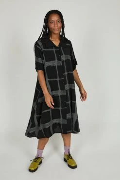 Intentionally Blank FORTE SHIRT DRESS Black
