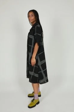 Intentionally Blank FORTE SHIRT DRESS Black