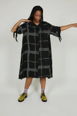 Intentionally Blank FORTE SHIRT DRESS Black