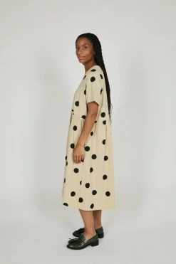 Intentionally Blank DIP DRESS Oatmeal