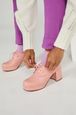 Intentionally Blank ALBANY PLATFORM OXFORD Pink SHOES