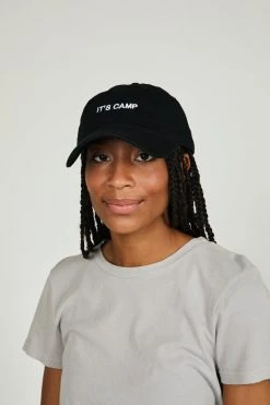 Intentionally Blank IT'S CAMP Dad Cap Black/White ACCESSORIES 7 Intentionally Blank IT'S CAMP Dad Cap Black/White ACCESSORIES