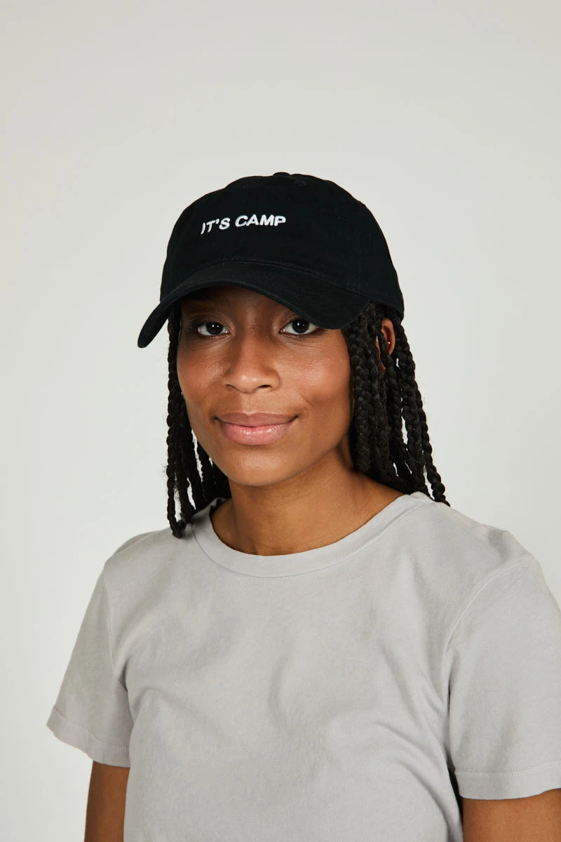 Intentionally Blank IT'S CAMP Dad Cap Black/White ACCESSORIES 4 Intentionally Blank IT'S CAMP Dad Cap Black/White ACCESSORIES