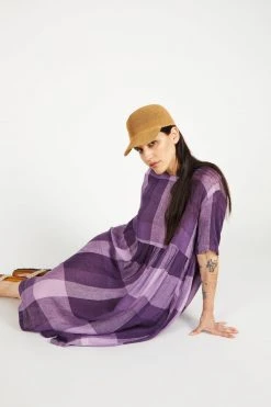 Intentionally Blank AGATHA DRESS Grape Crush NEW ARRIVALS