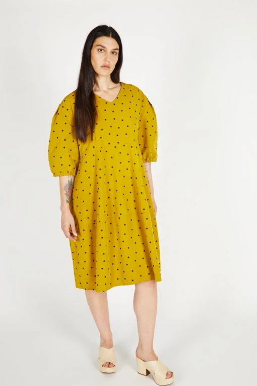 Intentionally Blank MYLES DRESS Avocado NEW ARRIVALS