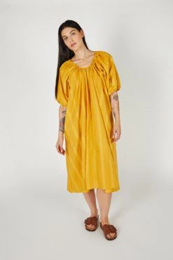 Intentionally Blank PERSIMMON DRESS Mustard NEW ARRIVALS
