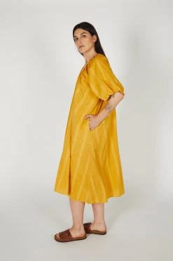 Intentionally Blank PERSIMMON DRESS Mustard NEW ARRIVALS