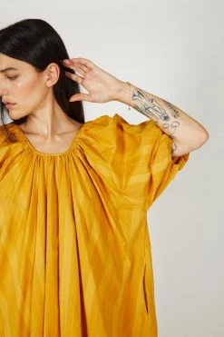 Intentionally Blank PERSIMMON DRESS Mustard NEW ARRIVALS