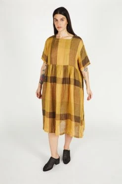 Intentionally Blank NEW ARRIVALS AGATHA DRESS Golden