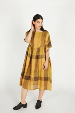 Intentionally Blank NEW ARRIVALS AGATHA DRESS Golden