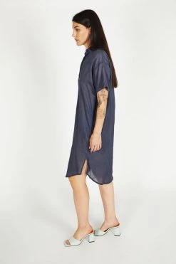 Intentionally Blank NEW ARRIVALS STATION DRESS Chambray
