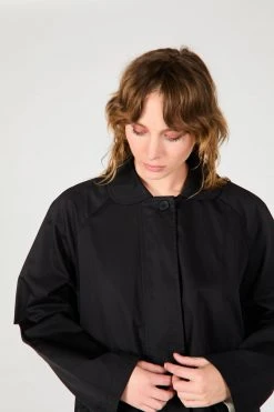 Intentionally Blank ARTY COAT BLACK GARMENTS