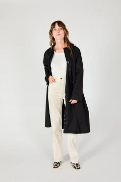 Intentionally Blank ARTY COAT BLACK GARMENTS