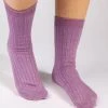 Le Bon LIFELIFE HER SOCK MODAL LUREX LILAC GLITTER