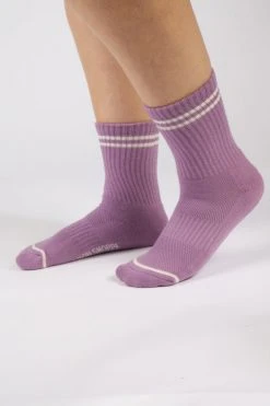 Le Bon BOYFRIEND SOCKS GRAPE