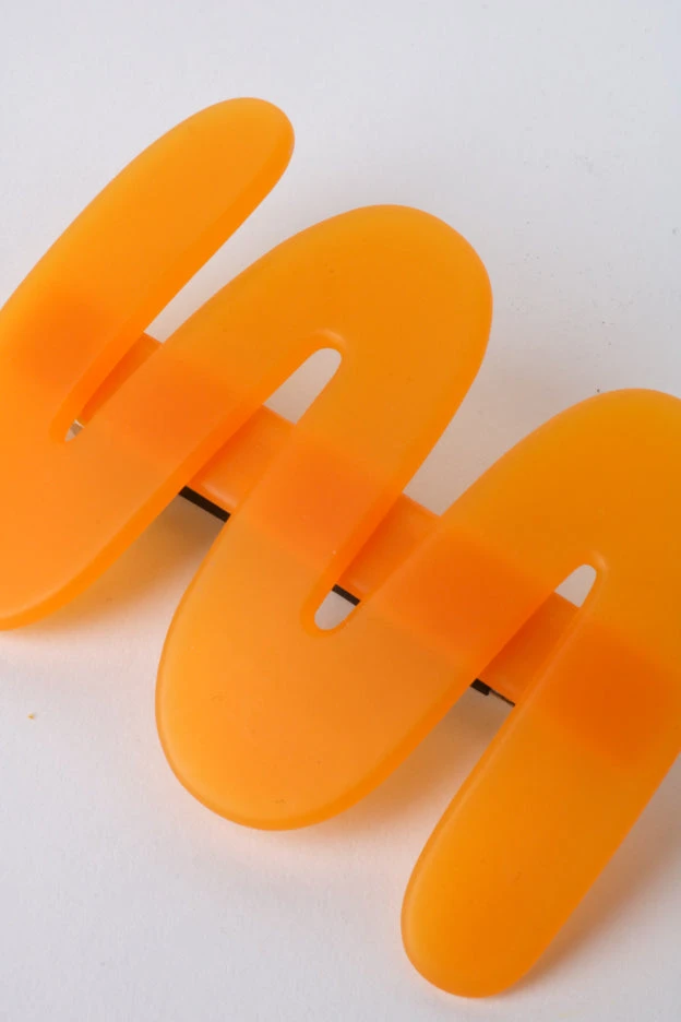 Chunks SQUIGGLE CLIP TANGERINE 4 Chunks SQUIGGLE CLIP TANGERINE