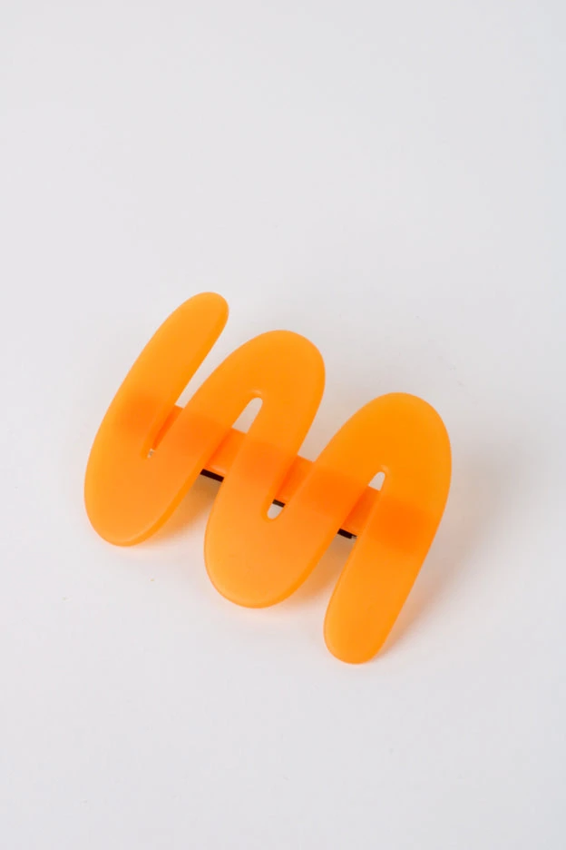 Chunks SQUIGGLE CLIP TANGERINE 3 Chunks SQUIGGLE CLIP TANGERINE