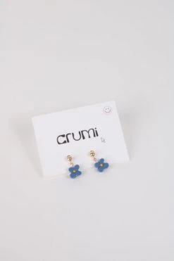 Crumi ACCESSORIES FLORISITA Earring Indigo