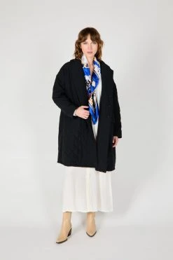 Intentionally Blank GARMENTS BENITO QUILTED COAT BLACK