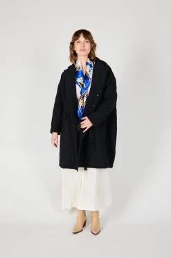 Intentionally Blank GARMENTS BENITO QUILTED COAT BLACK