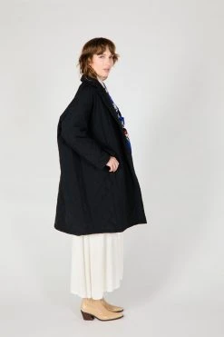 Intentionally Blank GARMENTS BENITO QUILTED COAT BLACK