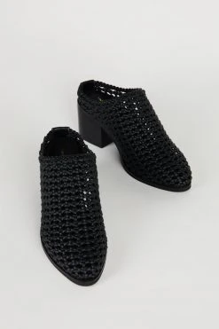 Intentionally Blank SHOES CAPS BASKET MULE Black