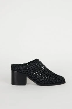 Intentionally Blank SHOES CAPS BASKET MULE Black