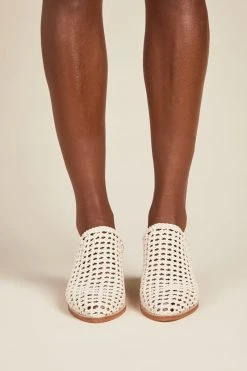 Intentionally Blank CAPS Basket MULE Bone SHOES