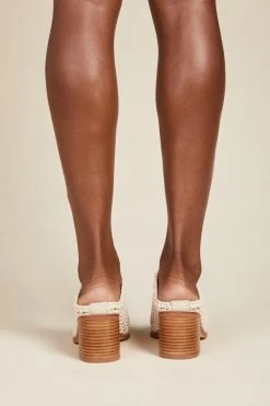 Intentionally Blank CAPS Basket MULE Bone SHOES