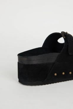 Intentionally Blank COOPER-2 PLATFORM SANDAL Black