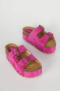 Intentionally Blank COOPER-2 PLATFORM SANDAL Fuchsia