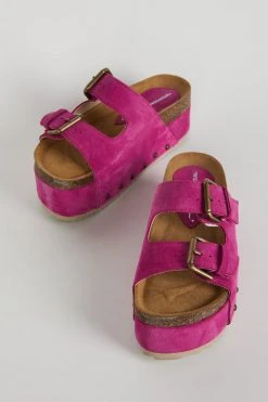Intentionally Blank COOPER-2 PLATFORM SANDAL Fuchsia