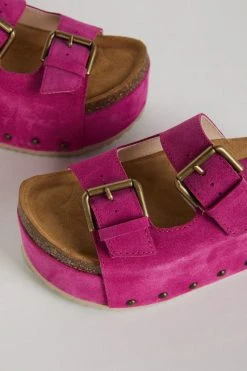 Intentionally Blank COOPER-2 PLATFORM SANDAL Fuchsia