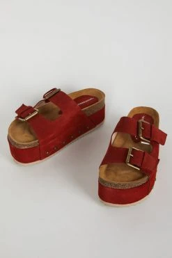 Intentionally Blank NEW ARRIVALS COOPER-2 PLATFORM SANDAL Rust