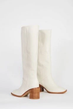 Intentionally Blank SHOES COUCOU TALL HEELED BOOT Cream