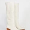 Intentionally Blank SHOES COUCOU TALL HEELED BOOT Cream