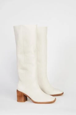 Intentionally Blank SHOES COUCOU TALL HEELED BOOT Cream