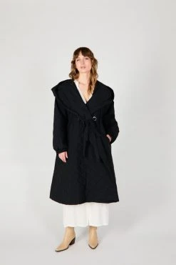Intentionally Blank CAROL QUILTED COAT BLACK GARMENTS